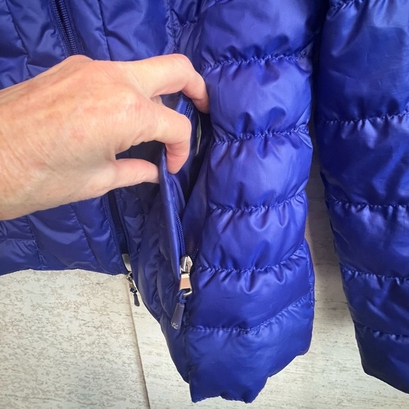 Kenneth Cole Winter Puffer Jacket Duck Down & Waterfowl Feathers Sz Large Purple - Picture 5 of 16